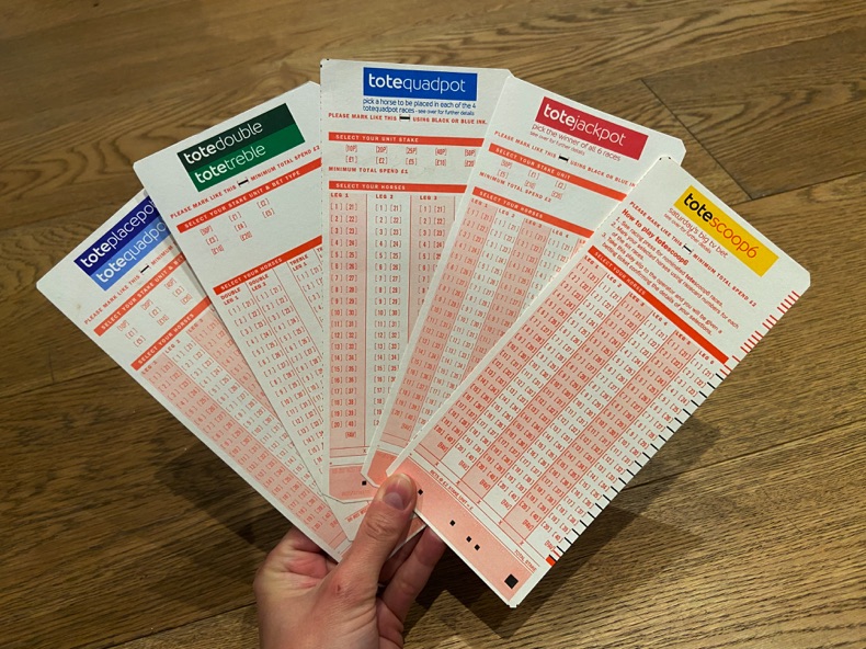 Totepool betting cards
