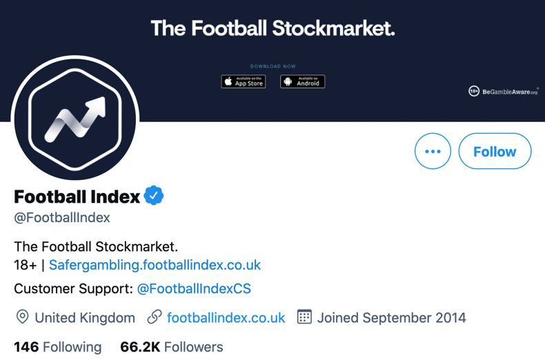 Football Index Twitter account