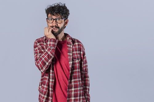 Nervous man